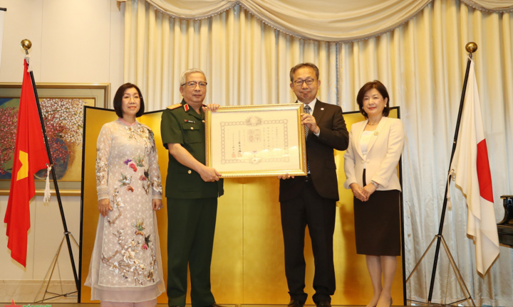 Nhật Bản trao Huân chương Mặt trời mọc tặng Thượng tướng Nguyễn Chí Vịnh