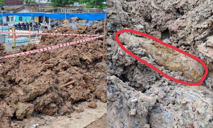 Phát hiện bom khi đào móng làm tường rào bệnh viện ở TP.HCM