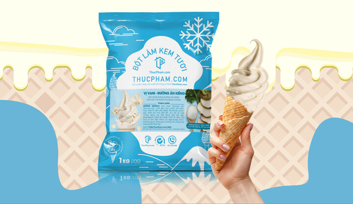 ThucPham.com trình làng bột làm kem tươi dùng đường ăn kiêng
