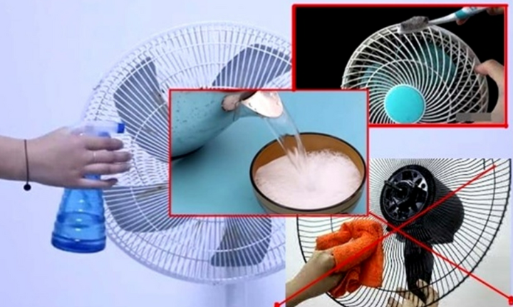 Mẹo làm sạch quạt không cần tháo khung, không cần rửa