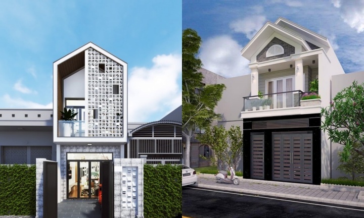 10 mẫu nhà 1 trệt 1 lầu ở nông thôn đẹp nhất