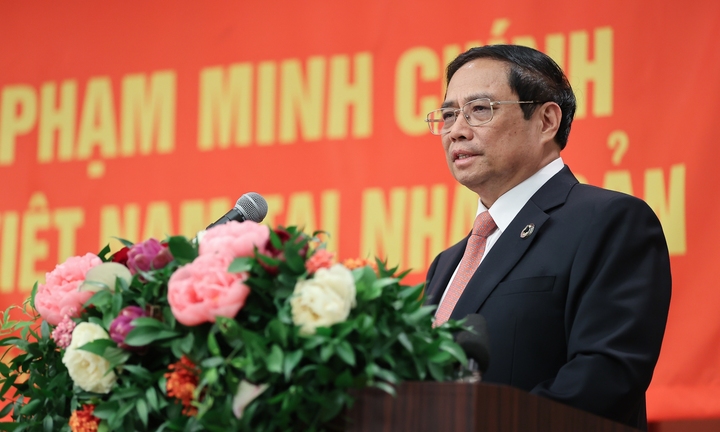 Thủ tướng Phạm Minh Chính gặp gỡ cộng đồng người Việt Nam tại Nhật Bản