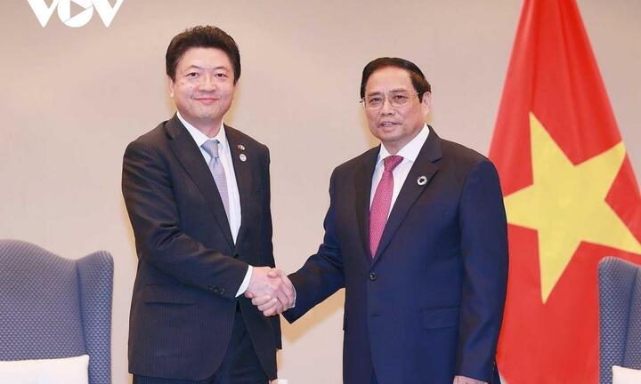 Thủ tướng Phạm Minh Chính tiếp các doanh nghiệp lớn tại Nhật Bản