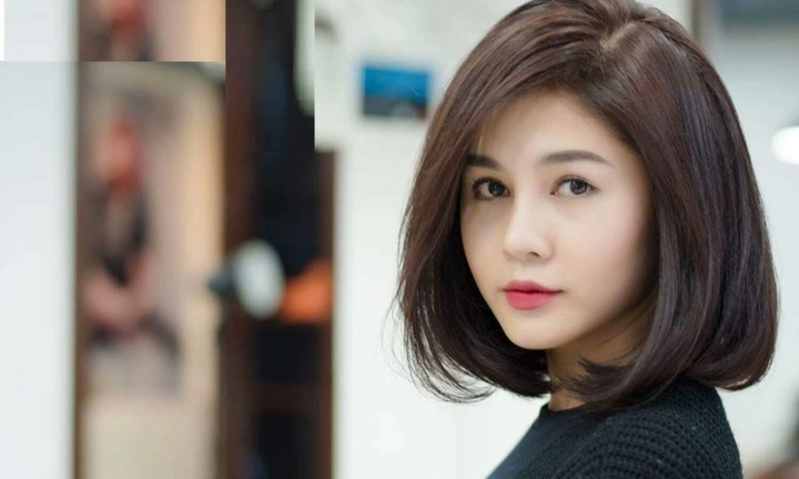 Top kiểu tóc ngang vai đẹp mê mẩn cho nàng mặt tròn