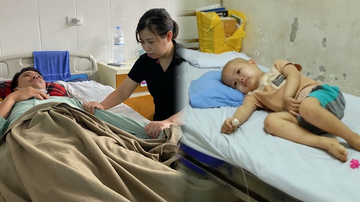 Người phụ nữ có con bị ung thư máu, chồng đột quỵ liệt nửa người