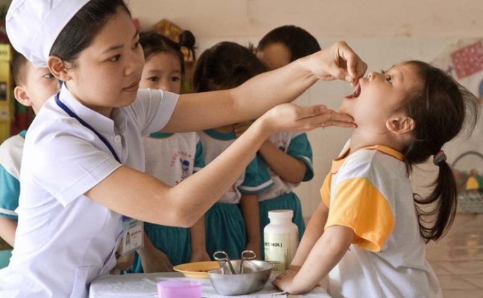 Trẻ dưới 5 tuổi được uống vitamin A đợt 1 từ ngày 1/6