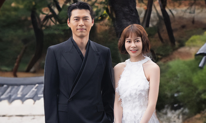 Hoa hậu Hải Dương xinh đẹp bên nam thần Hyun Bin