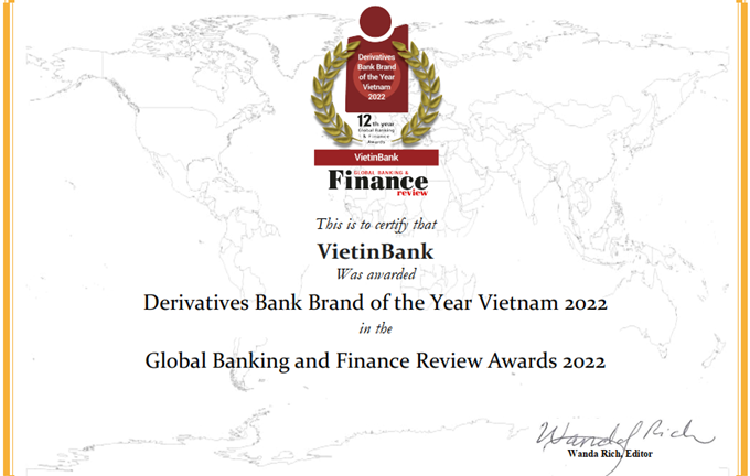 VietinBank: Ngân hàng tiêu biểu về cung ứng sản phẩm phái sinh tại Việt Nam 2022