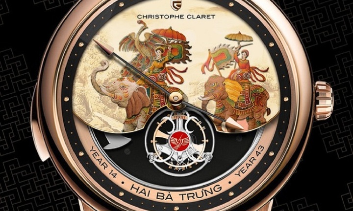 Hình ảnh Hai Bà Trưng xuất hiện trong chiếc đồng hồ xa xỉ của Thụy Sỹ