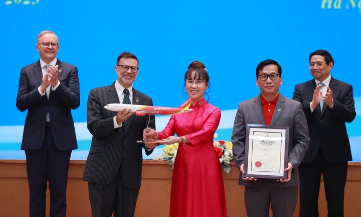 Thủ tướng Việt Nam, Úc chứng kiến lễ công bố đường bay thẳng TP.HCM - Brisbane