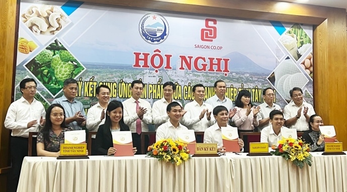 Saigon Co.op ký kết hợp tác tiêu thụ các sản phẩm của Tây Ninh