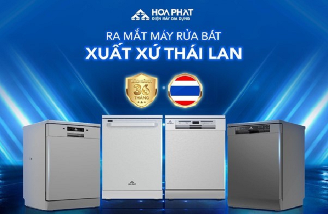 Hòa Phát ra mắt bộ sưu tập máy rửa bát tiết kiệm 85% lượng nước tiêu thụ