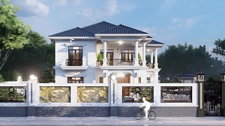 Cùng chiêm ngưỡng những mẫu biệt thự 2 tầng mái Nhật đẹp nhất hiện nay