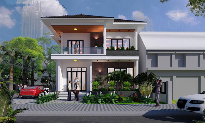 Đắm chìm trong những mẫu biệt thự 2 tầng hiện đại đẹp mê mẩn