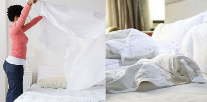 Vì sao không nên gấp chăn ngay sau khi ngủ dậy?