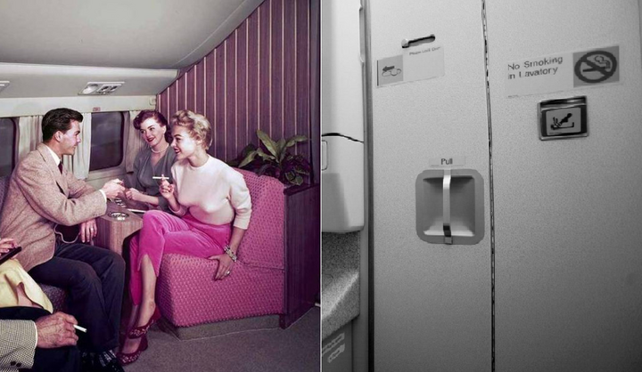 Vì sao máy bay cấm hút thuốc nhưng vẫn có gạt tàn?