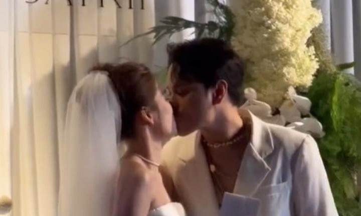 Khoảnh khắc hạnh phúc của ca sĩ Jaykii và Mai Anh trong lễ cưới