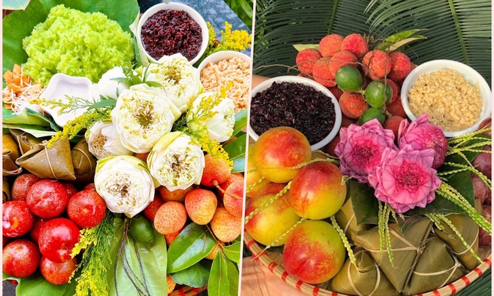 Chị em đua nhau đặt mâm cỗ đẹp ngất ngây cho Tết Đoan ngọ, người bán bội thu