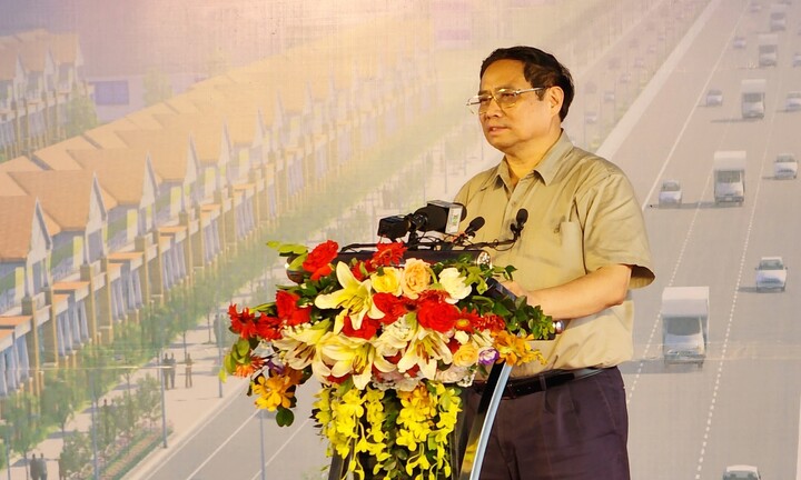 Thủ tướng Phạm Minh Chính dự lễ khởi công đường Vành đai 4 Vùng Thủ đô
