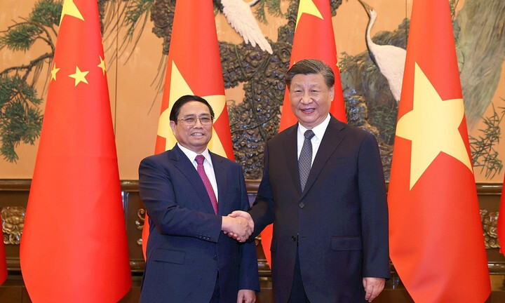Thủ tướng Phạm Minh Chính hội kiến Tổng Bí thư, Chủ tịch Trung Quốc