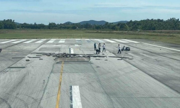 Đường băng sân bay Vinh bị nứt, khách hàng được hỗ trợ thế nào?