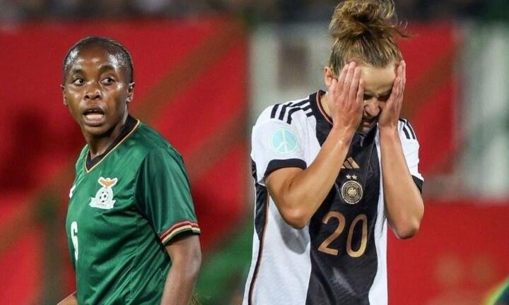 Phản ứng của tuyển nữ Đức khi thua sốc Zambia