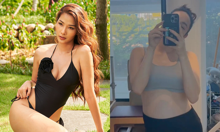 Sao Việt 12/7: Hoàng Thuỳ nóng bỏng, Minh Hằng chăm chỉ tập thể dục ở cuối thai kỳ