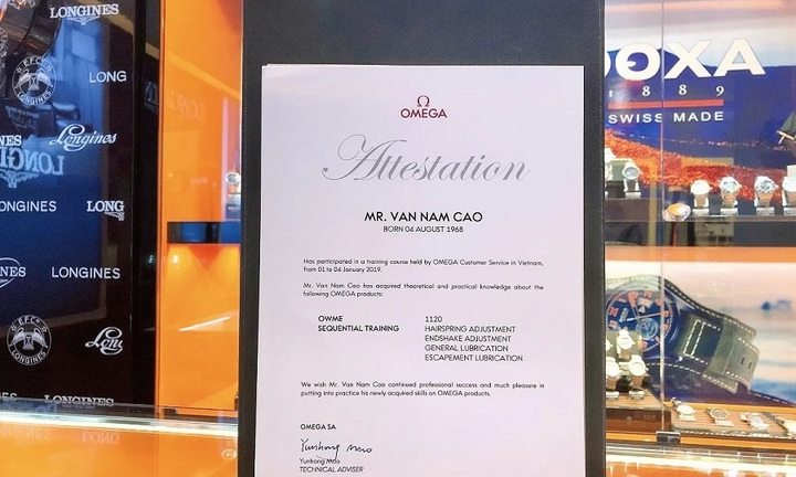 Đồng Hồ Hải Triều có nhiều chứng nhận 'khó đạt được' trong ngành đồng hồ