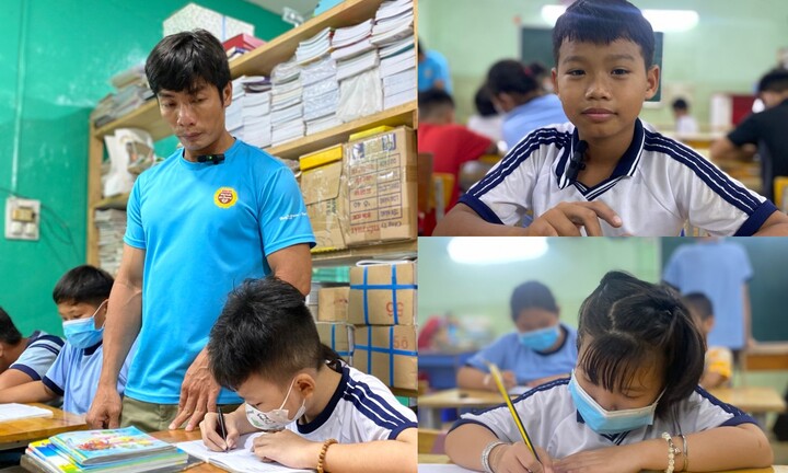 Bảo vệ dân phố mở lớp học miễn phí dành cho trẻ em nghèo