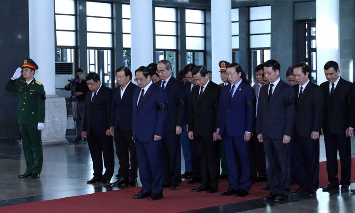 Lãnh đạo Đảng, Nhà nước viếng nguyên Phó Thủ tướng Nguyễn Khánh