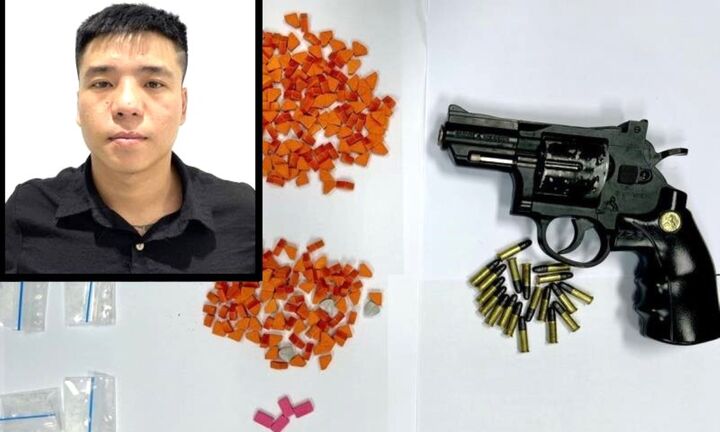 Bắt giữ thanh niên dùng súng để đòi nợ thuê, buôn ma túy