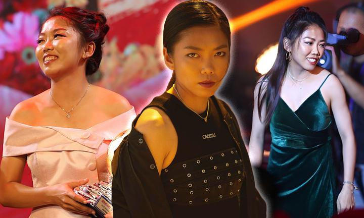 Thời trang nữ tính khác hẳn trên sân cỏ của Huỳnh Như 