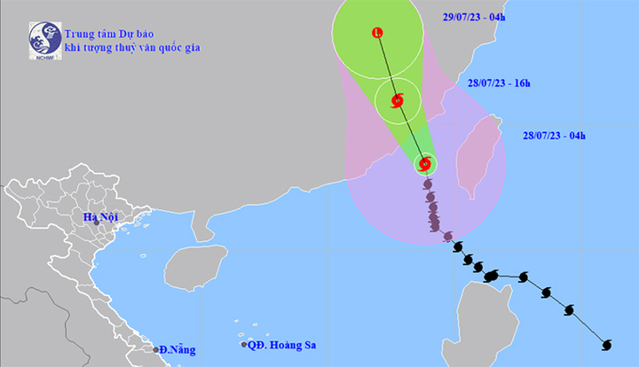 Bão số 2 cách Phúc Kiến (Trung Quốc) khoảng 120 km, cảnh báo nước dâng, sóng lớn