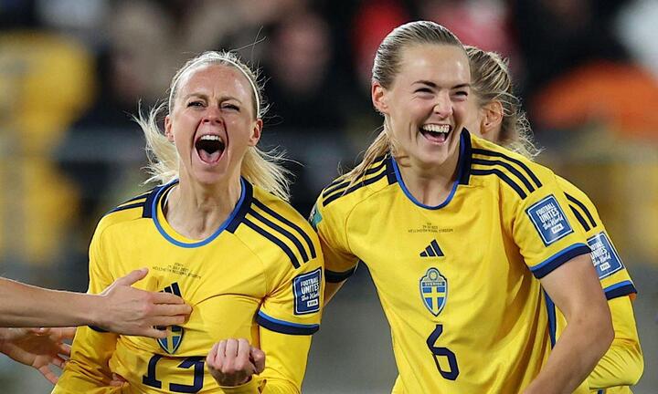 Kết quả World Cup nữ 2023: Ghi 3 bàn trong 7 phút, Thuỵ Điển vượt qua vòng bảng