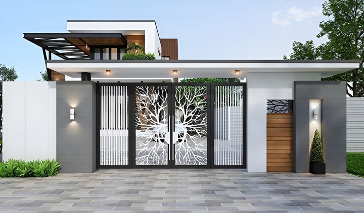 Những mẫu cổng nhà đẹp ở nông thôn ai cũng mê mẩn