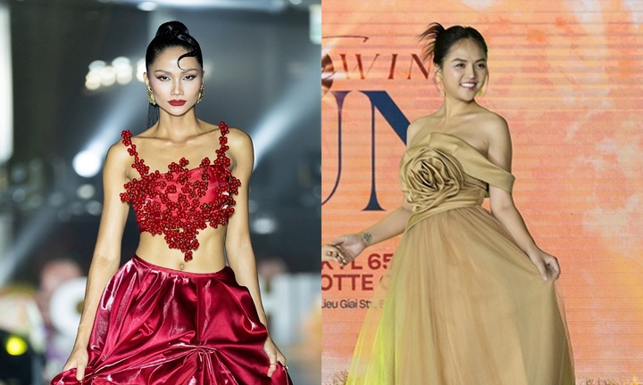 Diễn viên Thu Quỳnh, Hoa hậu H'Hen Niê sải bước trên sàn diễn thời trang