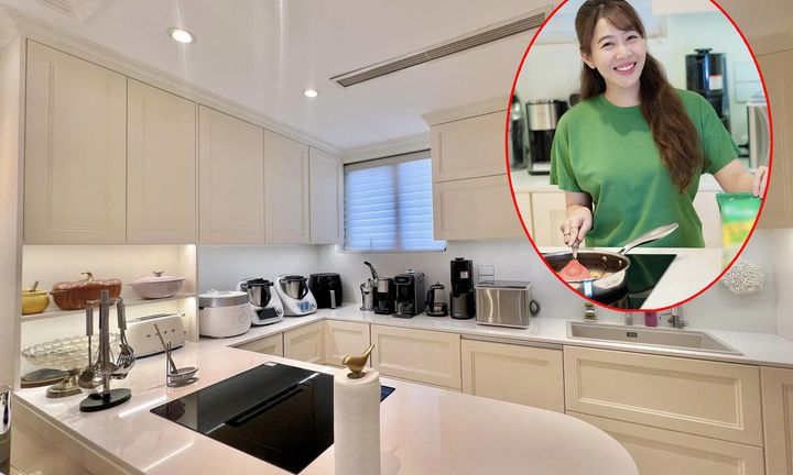 Ngắm căn bếp sạch bóng, tiện nghi của MC Diệp Chi VTV