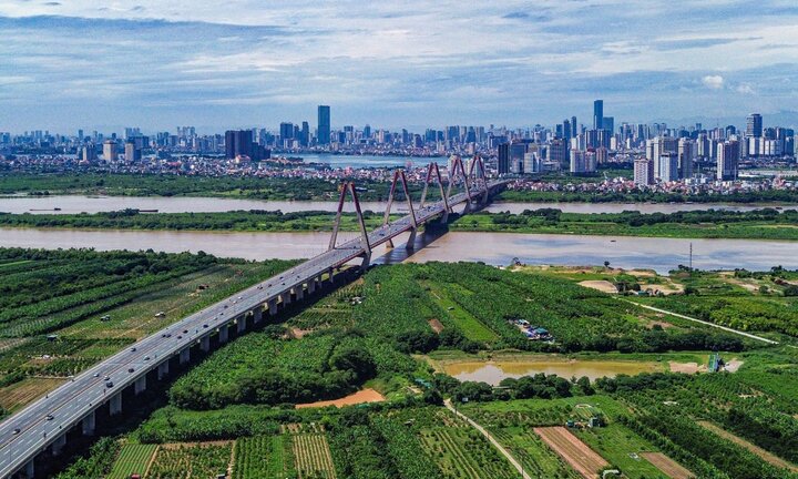 Đề xuất quy hoạch bãi hai bên sông Hồng hình ruộng bậc thang