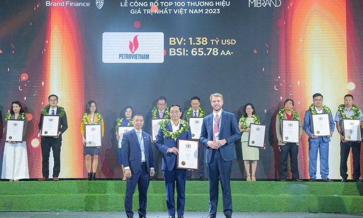 PVN là 1 trong 10 thương hiệu giá trị nhất Việt Nam