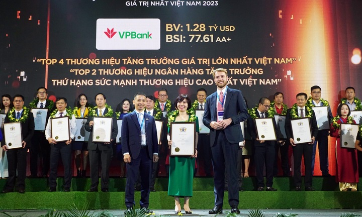 Giá trị thương hiệu VPBank đạt gần 1,3 tỷ USD