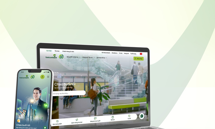 Vietcombank ra mắt website mới