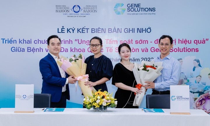 Gene Solutions ký kết hợp tác 'Ung thư: Tầm soát sớm - điều trị hiệu quả'