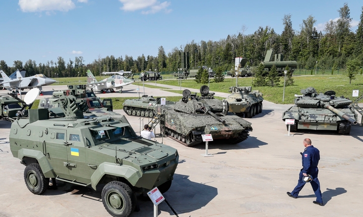 Nga trưng bày vũ khí phương Tây thu được từ Ukraine ở Army-2023