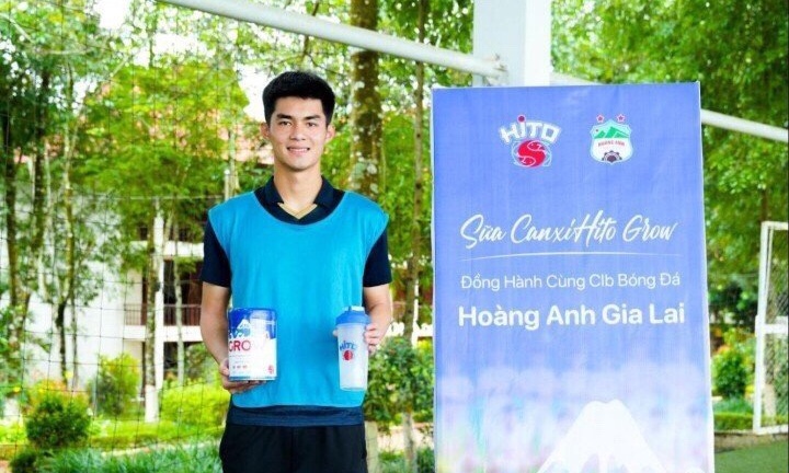 Sữa Hito Grow đồng hành cùng Học viện bóng đá Hoàng Anh Gia Lai