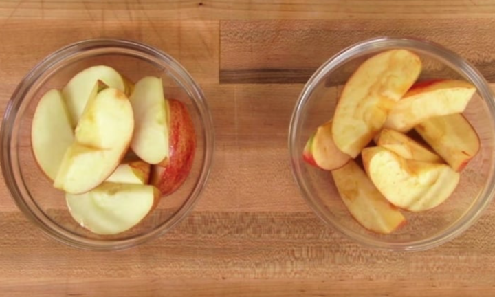 Mẹo giúp táo không bị thâm màu sau khi gọt