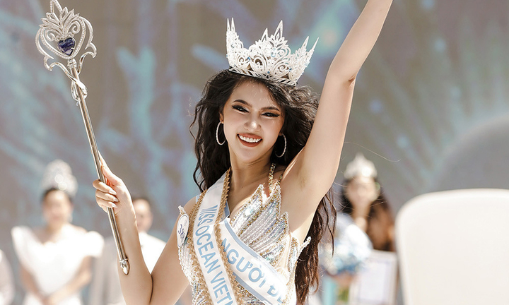 Cử nhân bằng giỏi Thu Uyên đăng quang Hoa hậu Đại dương Việt Nam 2023