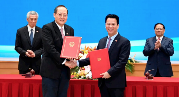 Việt Nam-Singapore ký kết Ý định thư thực hiện bản ghi nhớ theo Thỏa thuận Paris