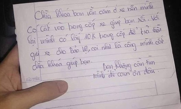 'Khóc thét' khi quên chìa khóa xe lại gặp được người tốt quá cẩn thận
