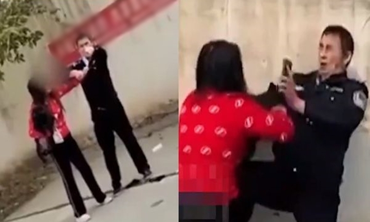 Bị cấm dắt chó đi dạo, 'bà thím' rút dao đuổi chém cảnh sát