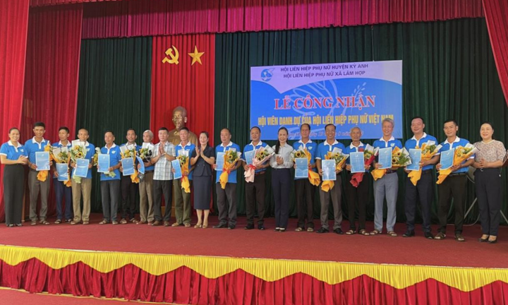 Nhiều nam trưởng thôn vào Hội liên hiệp phụ nữ ở Hà Tĩnh